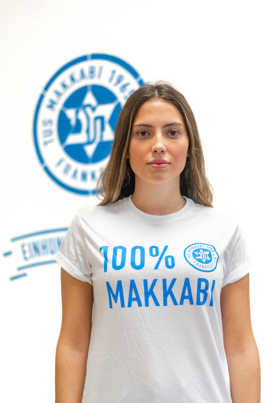 100% MAKKABI Shirt (weiß)