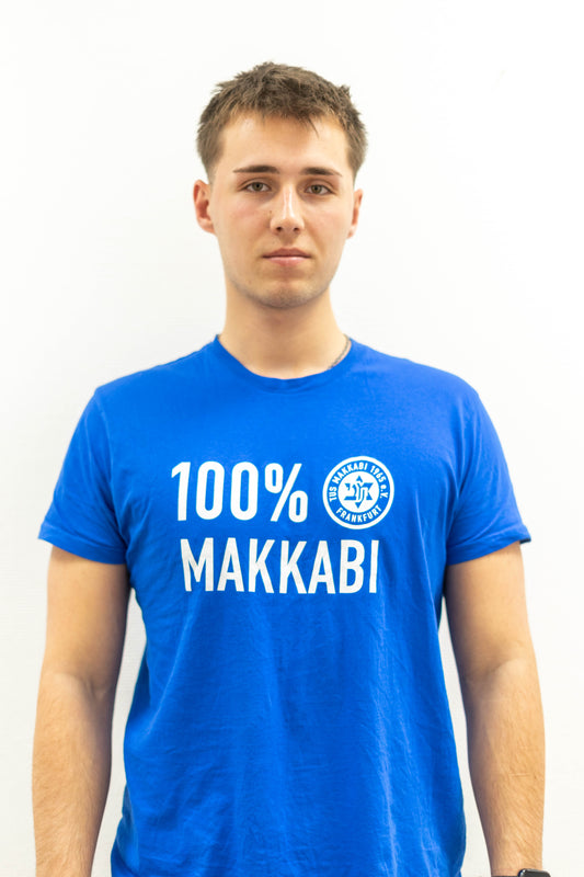 100% MAKKABI Shirt (blau)